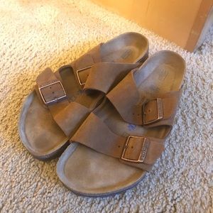Birkenstock Arizona Suede Soft Footbed Sandals